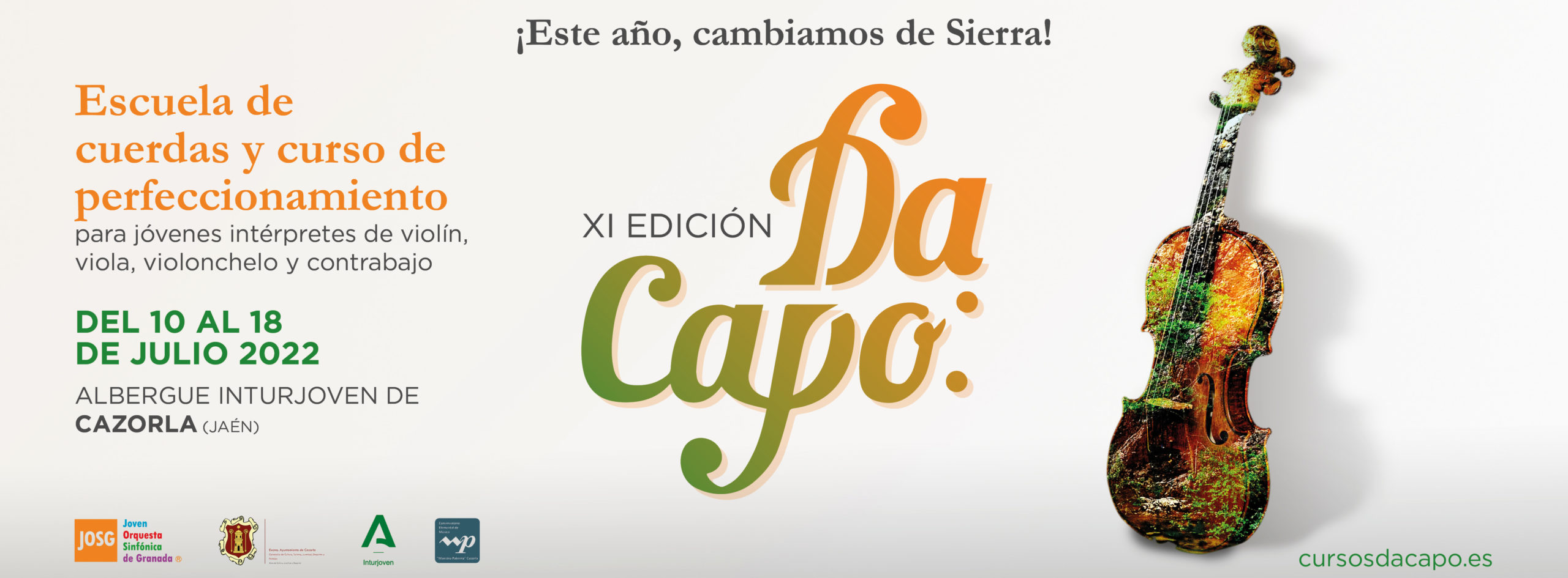 Inicio - DaCapo | Cursos y campamento musical para violín, viola,  violonchelo y contrabajo | Granada